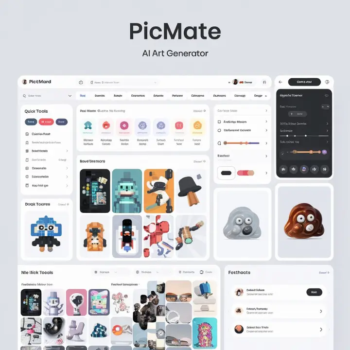User-Friendly Interface of Picmate AI Art Generator